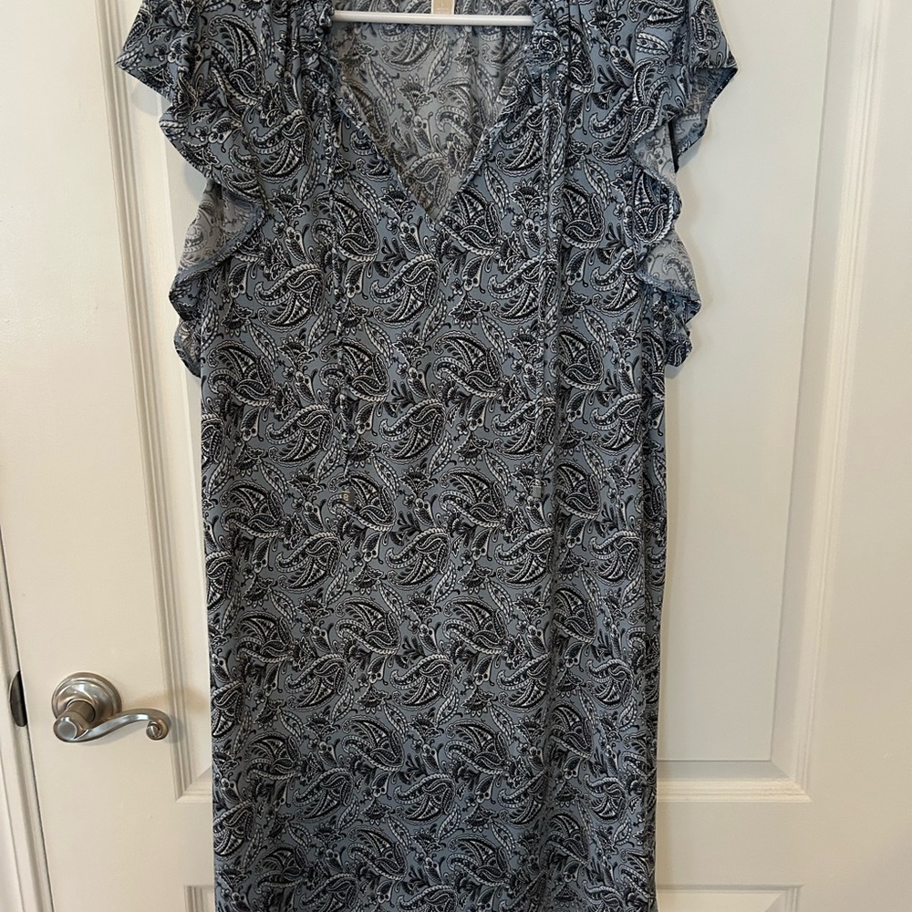 Paisley Ruffle Dress